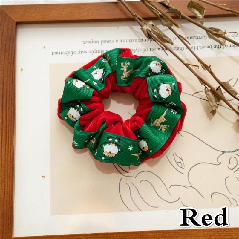 Christmas Elastic Hair Rope Ponytail Holder Christmas Fashion Head   Decoration Headdress Hair Accessories for Girls