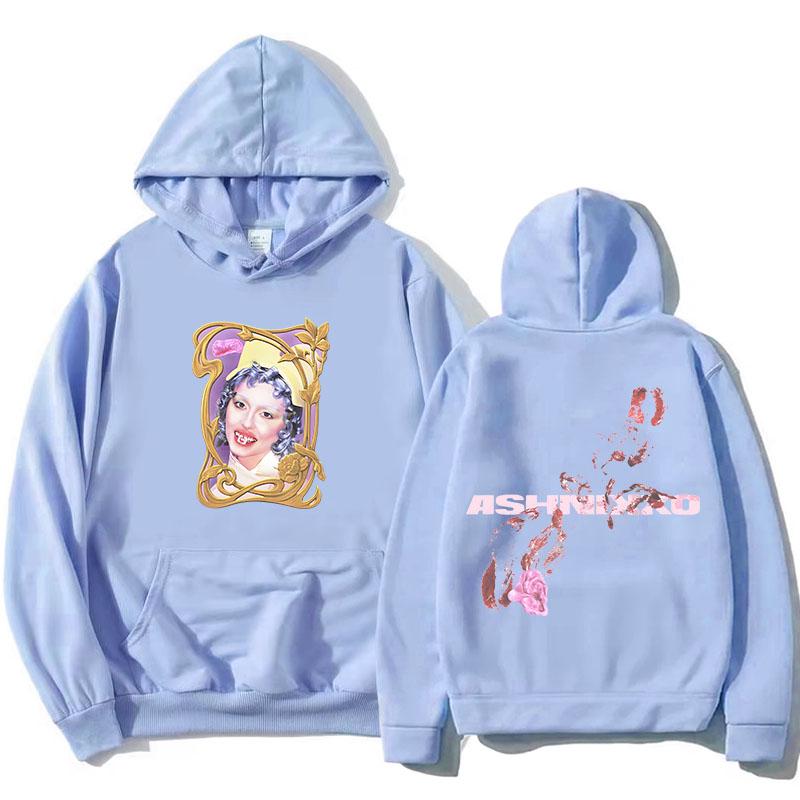 BUCKTOOTH SMOOCHIES MIKINA Ashnikko Grafický Potisk Mikiny Módní Mikiny s Dlouhým Rukávem s Kapucí Streetwear Dámské Oblečení