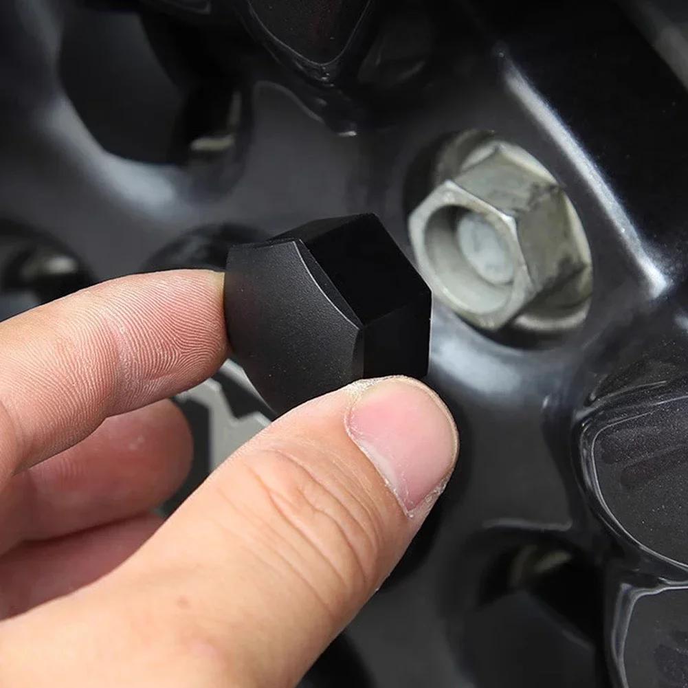 20pcs Car Wheel Tire Nut Caps Anti-Rust Protection Cover 21mm Car Hub Nut Decoration Cap Accessories For Tesla Model 3 Y X S