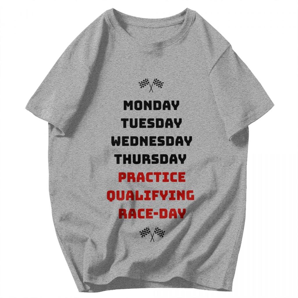 Men T Shirt Race Week Funny Gifts Idea Y2K Graphic Oneck Unisex Clothes T Shirts