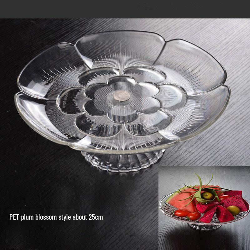 QIW Acrylic European Style High Foot Fruit Plate