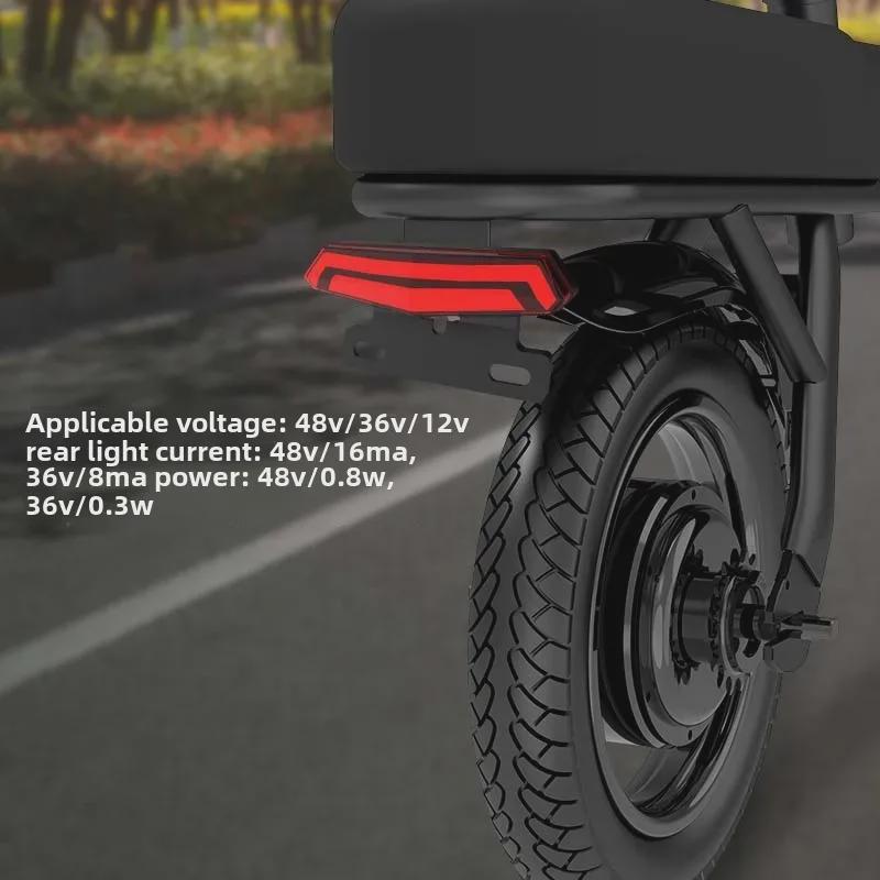 Electric Three-Wheeled Motorcycle Dual-Function Taillight and Headlight with Steering Warning and License Plate Light Accessories