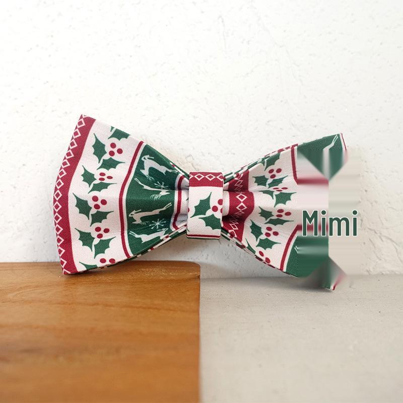 MUTTCO Christmas Dog Bow Tie UBT-094 XL