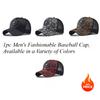 1pc Men's Fashionable Baseball Cap - Breathable Mesh, Snapback, Black/Red, Outdoor Travel