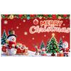 Christmas Decoration Banner Red Background Festive Banner Merry Christmas Banner Snowman Design For Office Party Christmas Party