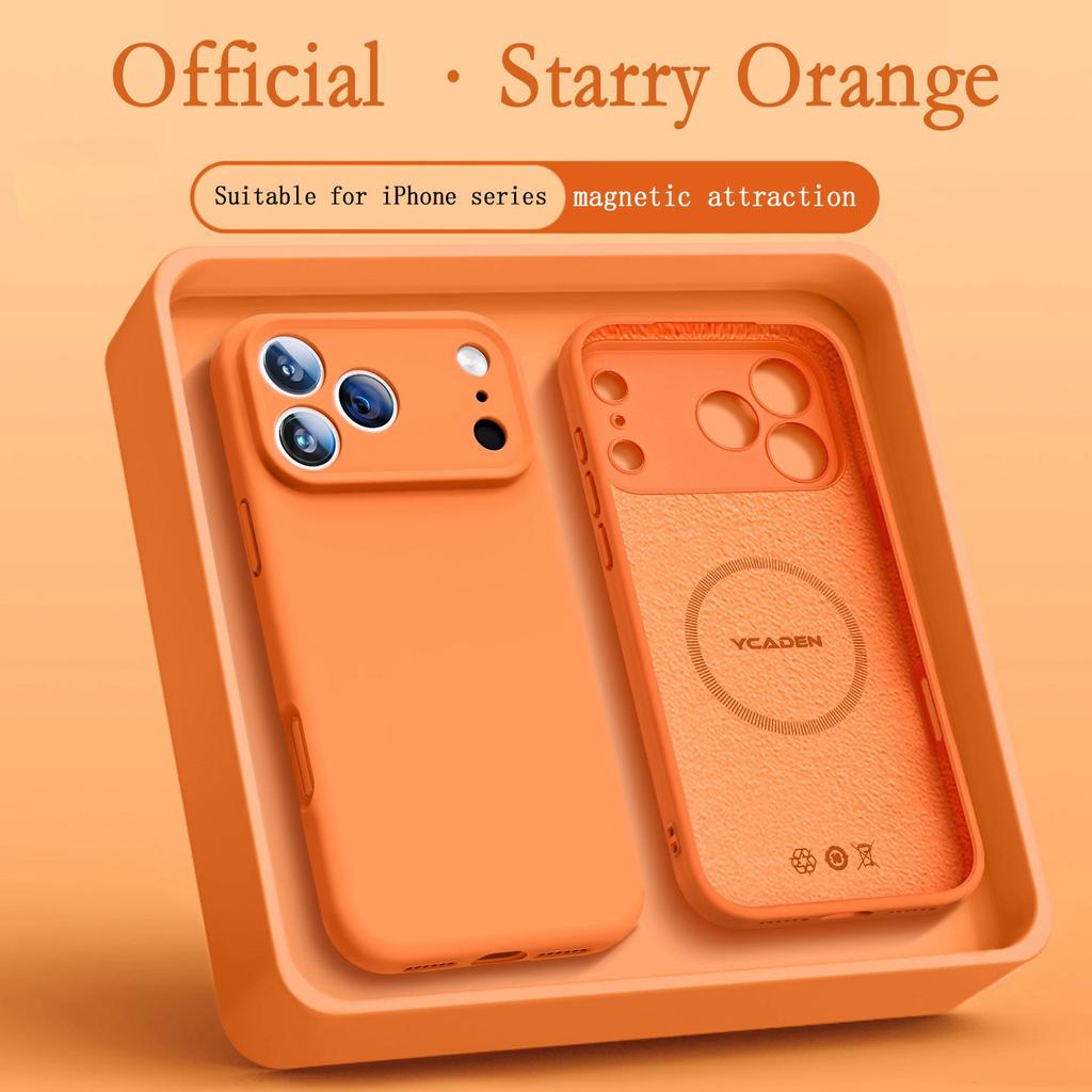 Luxury For Magsafe Liquid Silicone Case For iPhone 17 16 15 14 13 Pro Max 17Pro 16Pro Air Magnetic Cases Cover Phone Accessories