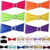 New Spandex Stretch Chair Sashes Buckle Slider Elastic Chair Ties Anti Slip Universal Fit Chair Cover Bands Home Decor Supplies