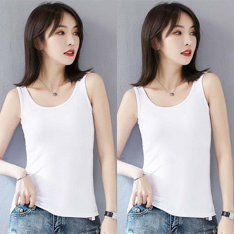 Women's Korean Style Spaghetti Strap Tank Top - Slim Fit Sleeveless Base Layer