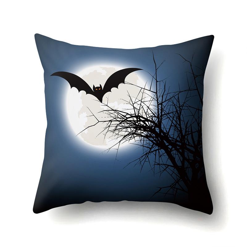 Halloween Pillowcase Car Waist Pillow Pumpkin Sofa Cushion Cover Office Home Living Room Pillowcase