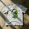 Cool Frog Wearing Headphones Cartoon Animal CharacterNovelty Funny T Shirt Street Pop Art Graphic Tee Summer Daily Wear