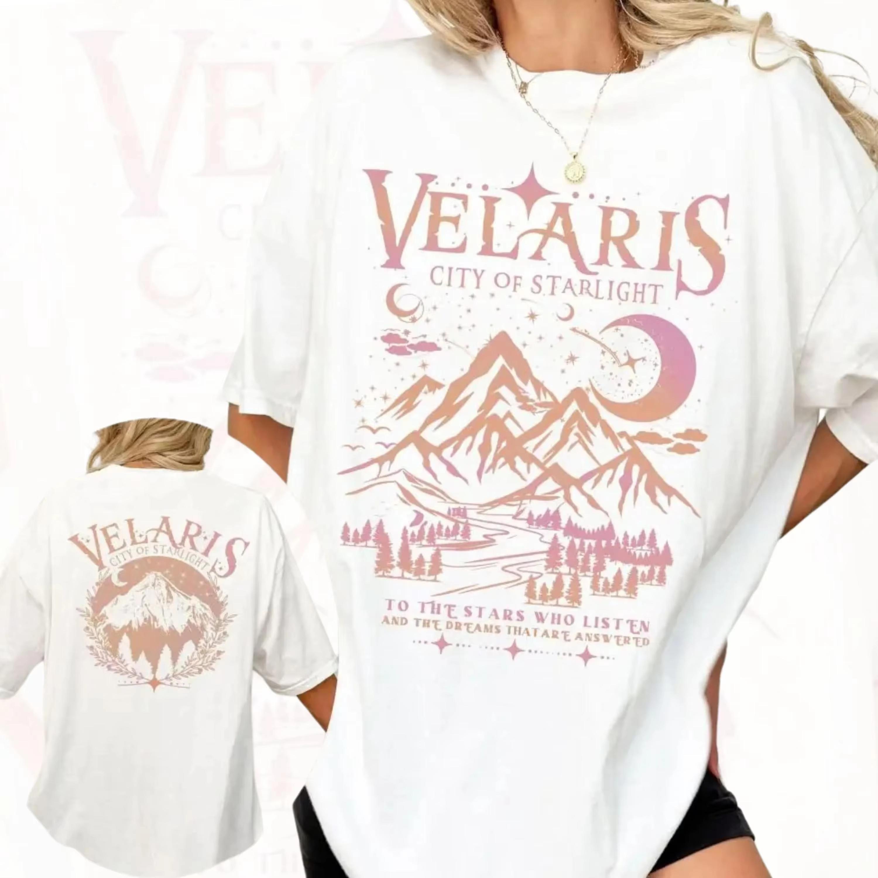 

Velaris Shirt ACOTAR Comfort Colors City of Starlight Night Court TShirt Rhysand Quotes Sarah J Maas Apparel Book Lover Gift 4XL