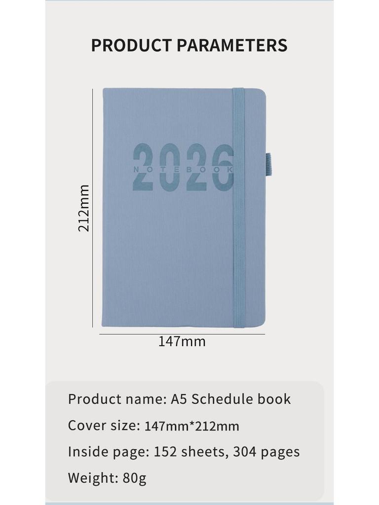 2026 Gränsöverskridande Daglig Planerare: 365-dagars journal & tidsplaneringsanteckningsbok