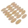 Natural Rustic Wooden Cutout Oval Wood Pieces Tag Unfinished Wood Oval Slices for DIY Craft Wedding Centerpiece Christmas