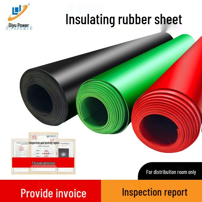 

Діелектричний гумовий килимок виробника 10 кВ: Зносостійка, Нековзка, Чорна Віброгасильна Підкладка. Support чорний