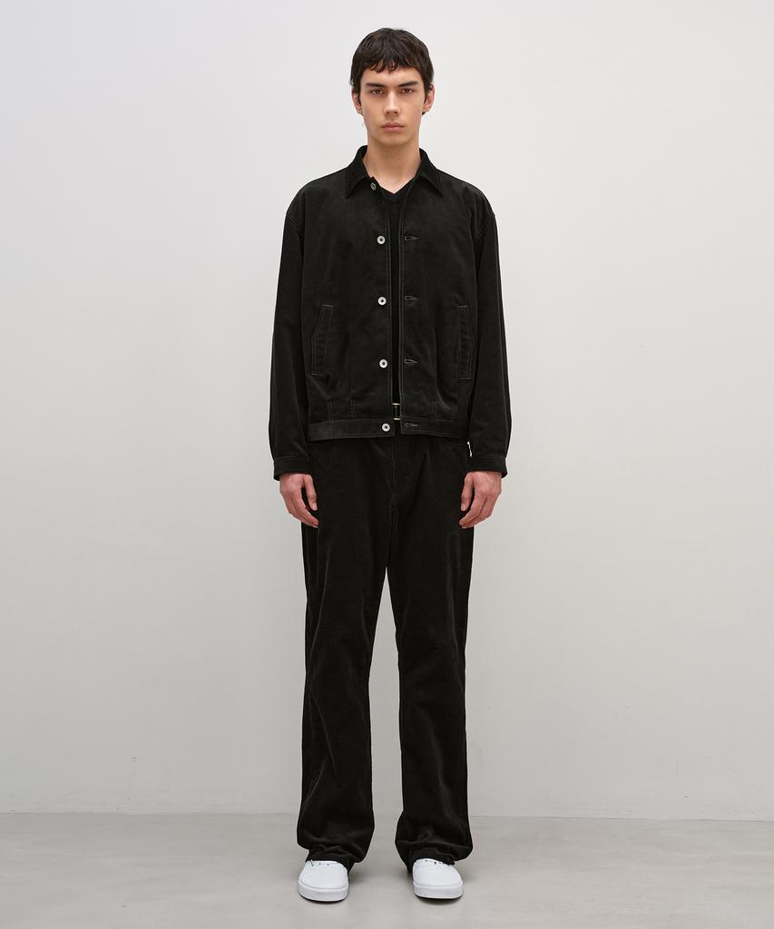 INSILENCE Corduroy Trucker Jacket Black