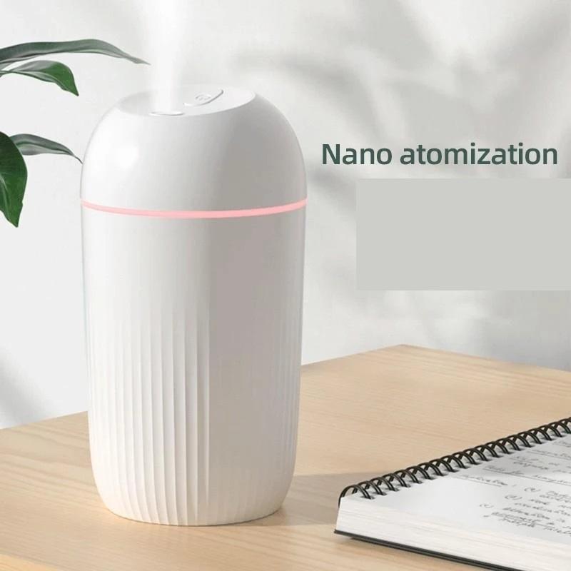 400ml Usb Silent Air Humidifier Night Light Aroma Diffuser Continuous/intermittent Spray For Car Purifier Aroma Anion Mist Maker