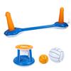 Inflatable Volleyball Set Pool Basketball Set for Summer Parties Family Events Carnivals Birthday