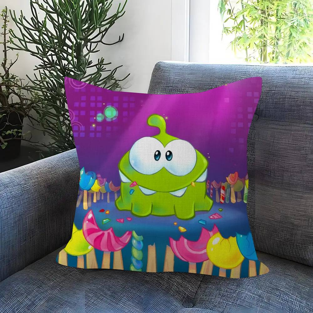 Anime O-O-Om Fun Nom Stories Maple Design Cushion Cover Happy Autumn Harvest Decor Holiday Decorati Pillow Cover