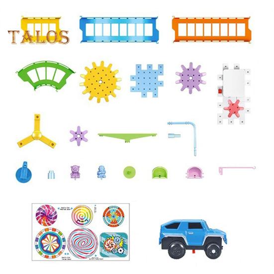 

97/180/263 шт./компл. Электрический конструктор с зубчатой передачей, игрушка «сделай сам», образовательная красочная вращающаяся конструкторская игрушка для малышей, мальчиков и девочек, подарок L