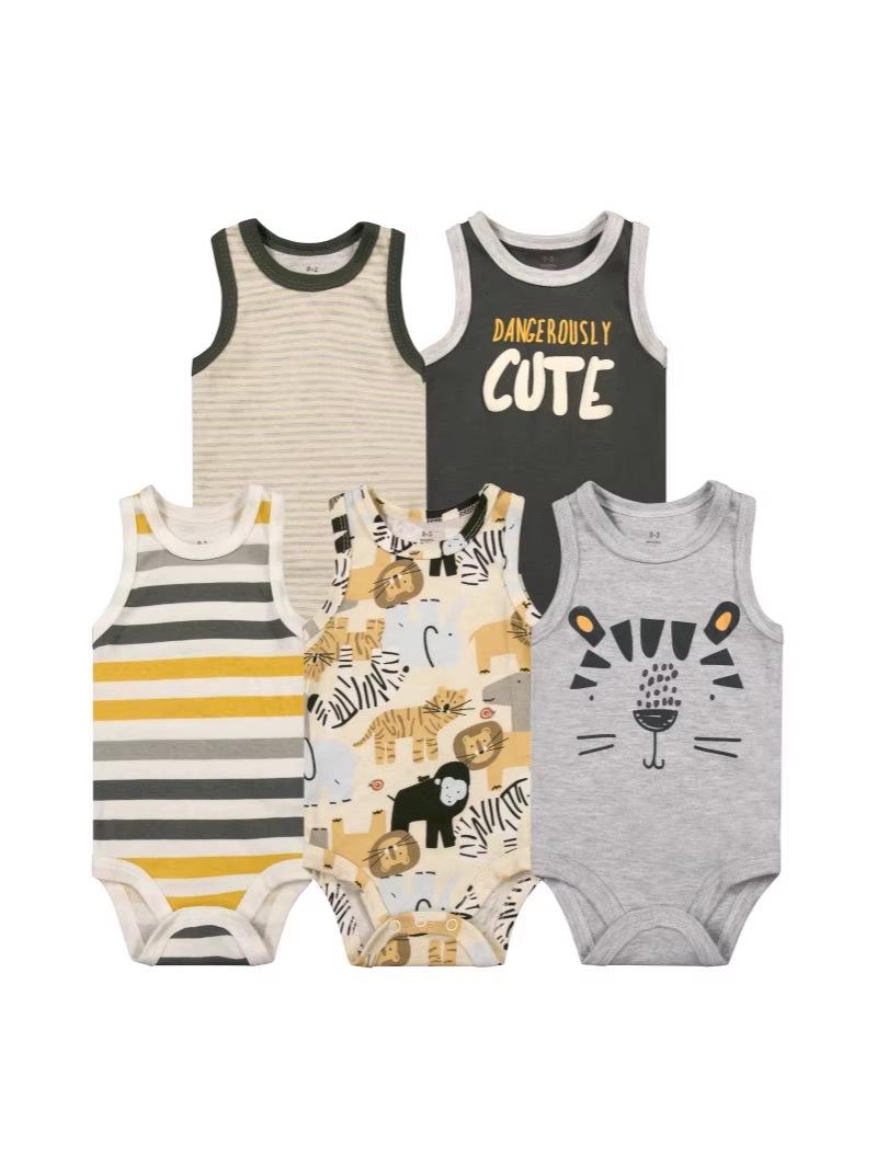 Летний хлопковый комбинезон-боди Summer Infant с кнопками на шаговом шве 6 months