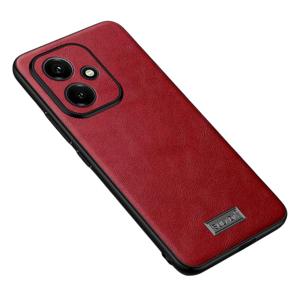 

SULADA Для Honor 400 5G (Глобальный) Чехол ПУ Кожа+ТПУ+ПК Задняя Крышка для Телефона Red