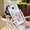 Soft Case Protective Phone Case For Samsung Galaxy J510/J5 2016/J5108 Wrist Strap Cartoon Cute Back Cover Silicone Ring