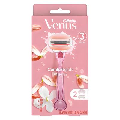 Venus Comfort Glide Beyaz Tişört Kadın Tıraş Bıçağı + 2 Tıraş Bıçağı, 1 Set