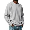 Men S Loose Fit Long Sleeve Crew Neck Solid Color Fleece Sweatshirt Fall Winter