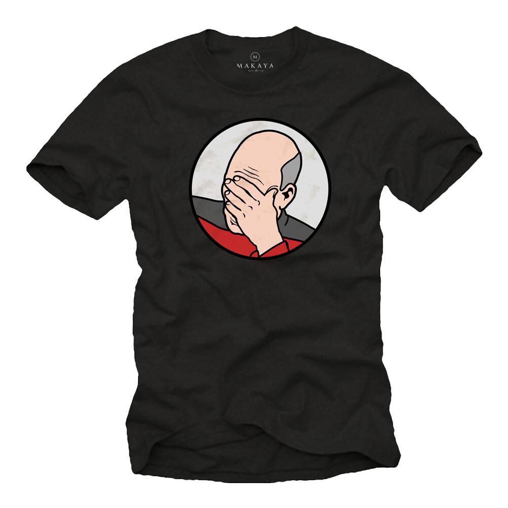 Captain Picard Epic Star Fail T-Shirt Mens Trek Meme The Wars Enterprise Nerd- L