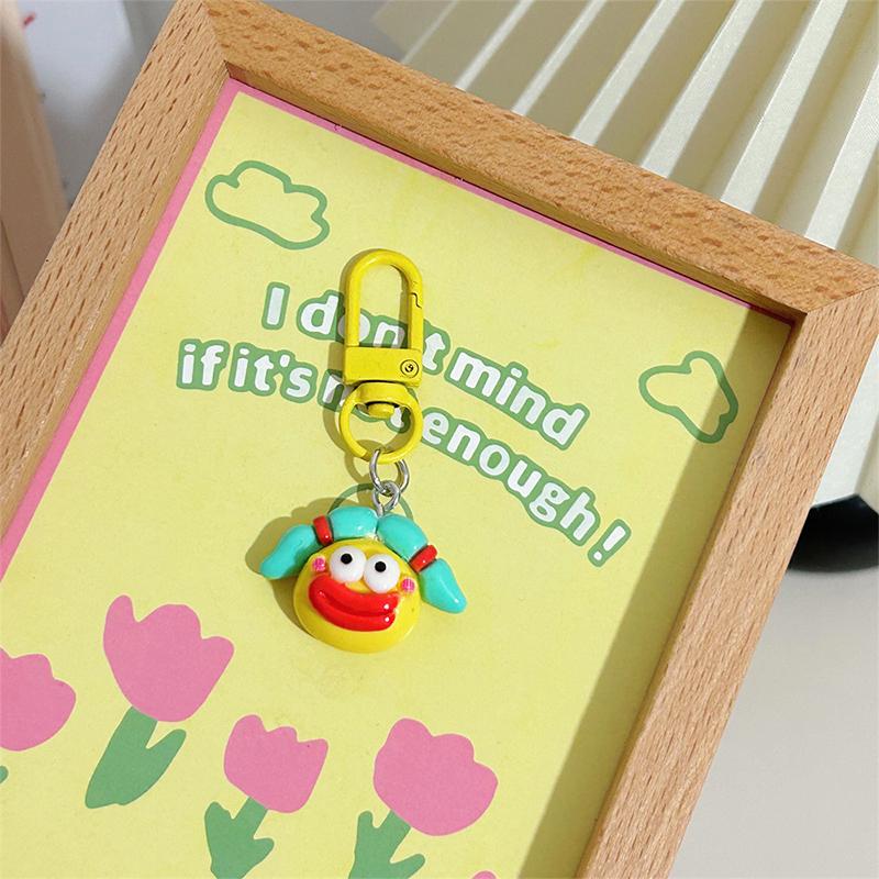 

Брелок-подвеска в виде мультяшного сосиски в виде рта, брелок из смолы с забавным клоуном и большим ртом, парная сумка, подвесные украшения, аксессуары