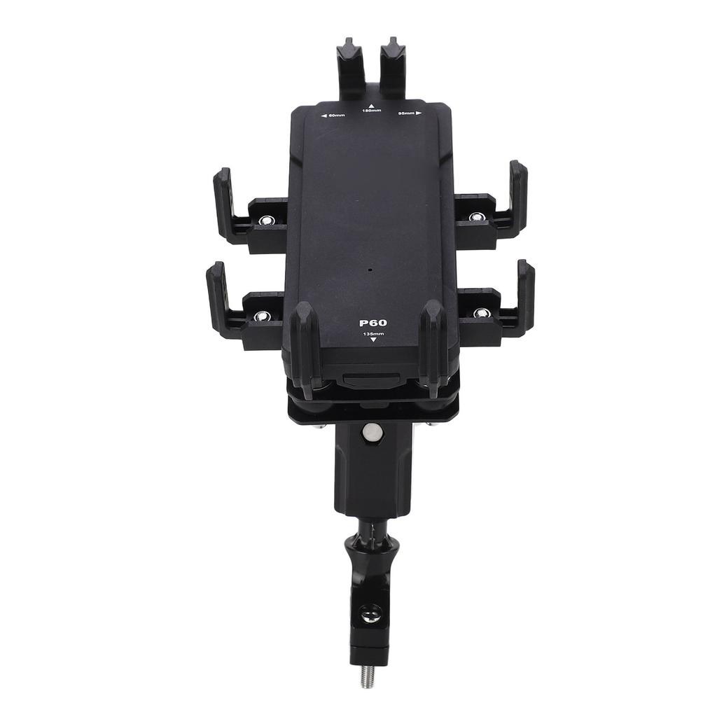 Motorcycle Phone Mount Prevent Slip Shock Absorption Rotatable IP6 Waterproof Multipurpose Metal Bike Phone Holder Mount