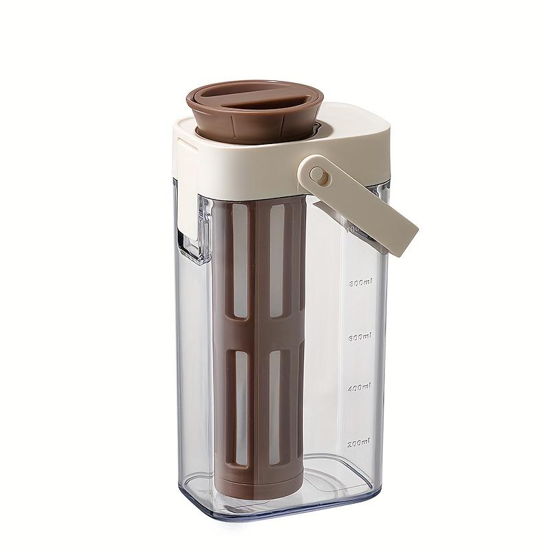 

1 шт. Съемный фильтр Кофейник для холодного заваривания 1 л Большая емкость Бутылка для воды Домашняя Портативная Бутылка для холодной воды Для улицы Чайник для фруктового чая Чашка для холодной воды 1pc