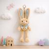Soft Stuffed Stuffed Bunny Keychain 30Cm Size Creative Design Ear Pulling Rabbit Children Gits Kawaii Style Schoolbag Pendant