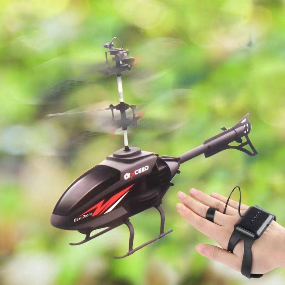 Flying Helicopter Induction Helicopter Watch Wrist Mini RC Plane Children Gift