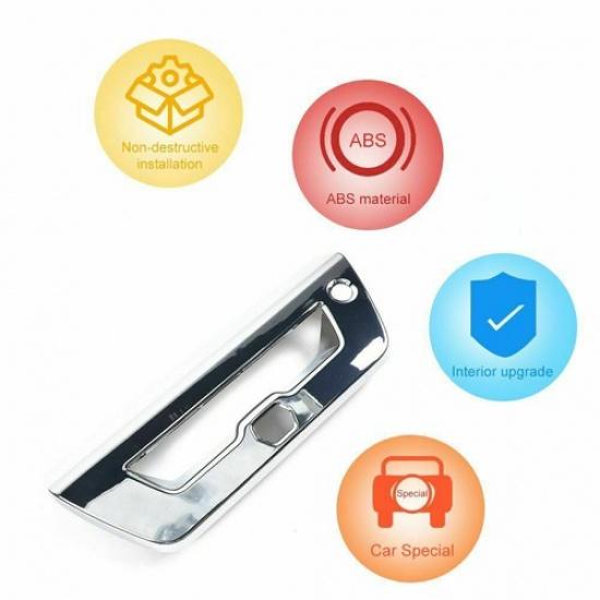 Tailgate Door Handle Bowl Decor Cover Trim For Ford F150 2015- Chrome Silver