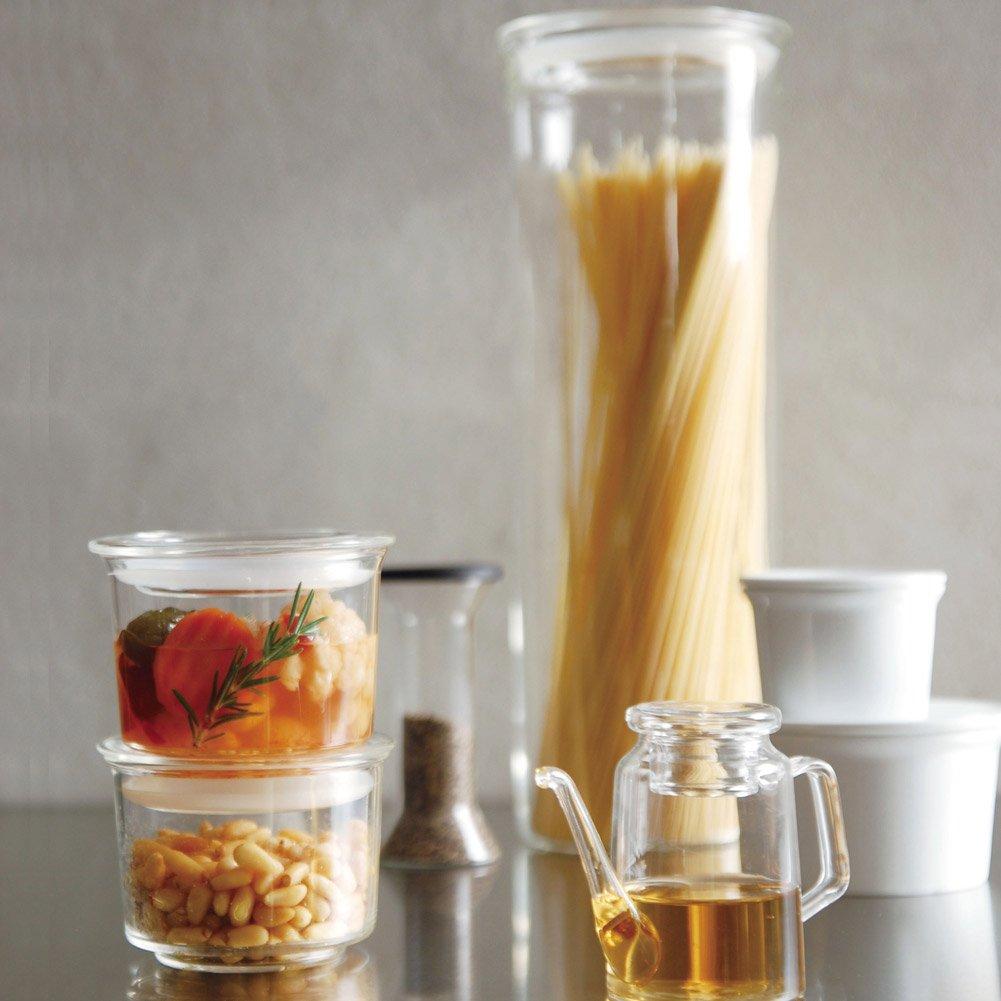 KINTO CAST Pasta Glass Storage Microwave and Dishwasher 8494 Canister, 105x290mm, Heat-Resistant Container, Safe,