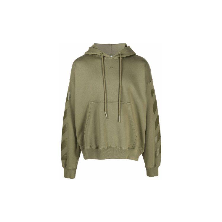 OFF WHITE FW21 Sweatshirt Men's Green OMBB085F21FLE0105555