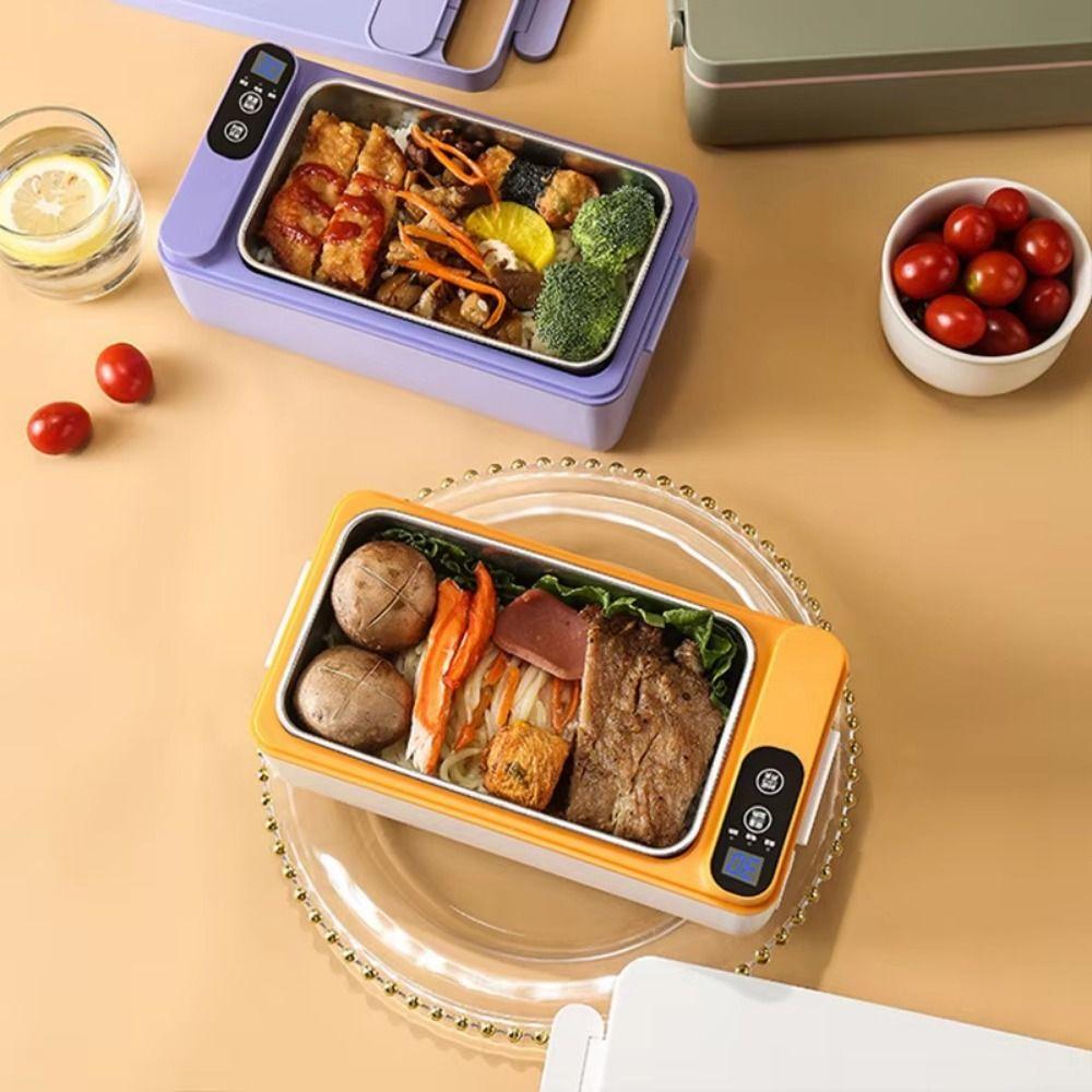 Large Capacity Food Heating Container Detachable Inner Liner Portable Insulated Lunchbox  Car