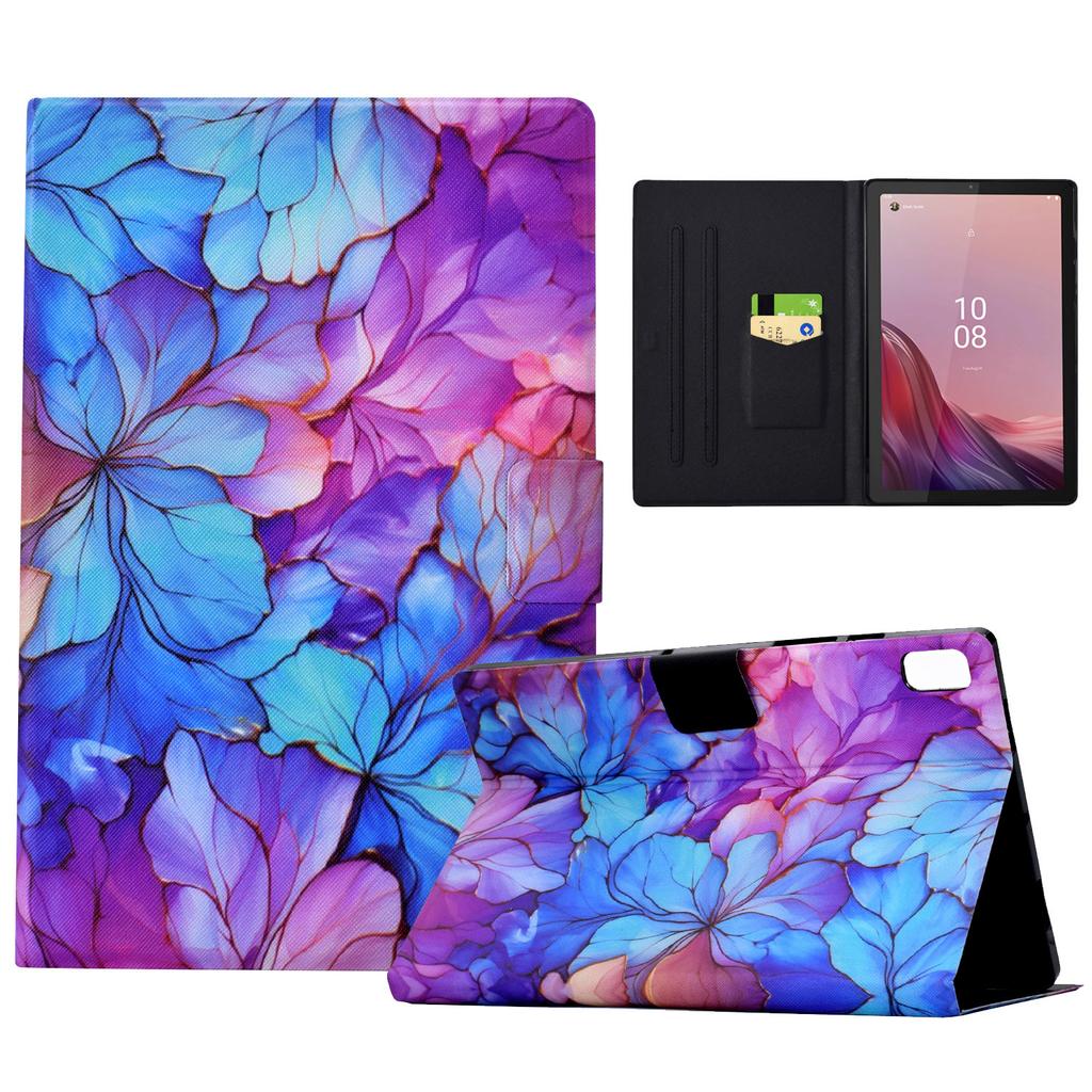 For Lenovo Tab M9 TB-310FU Case Pattern Anti-Collision Leather Shell with Auto Wake/Sleep Function