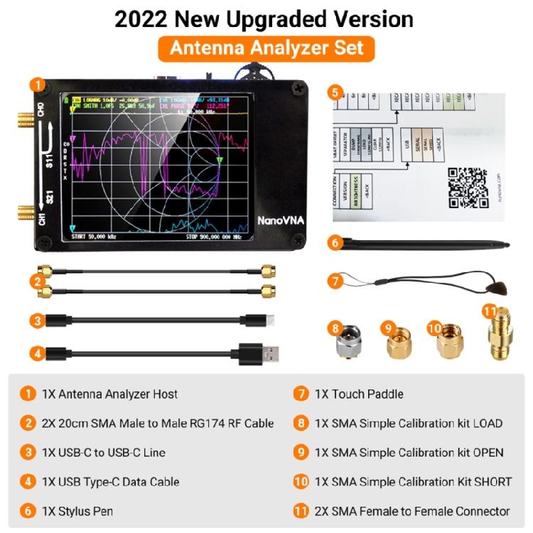 Antenna Analyzer Measuring S Parameters Voltage- Standing Wave Ratio Phase Delay