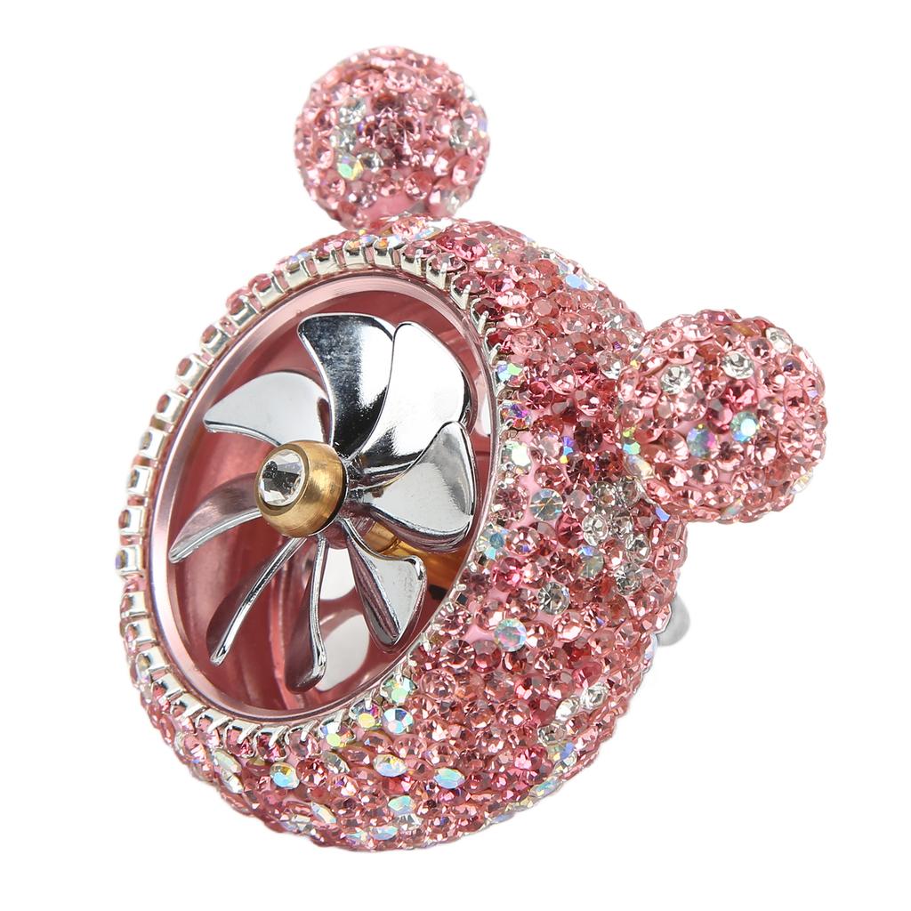 Car Air Vent Fragrance Decoration Sparkly Rhinestones Cute Shape Interior Car DecorationPink