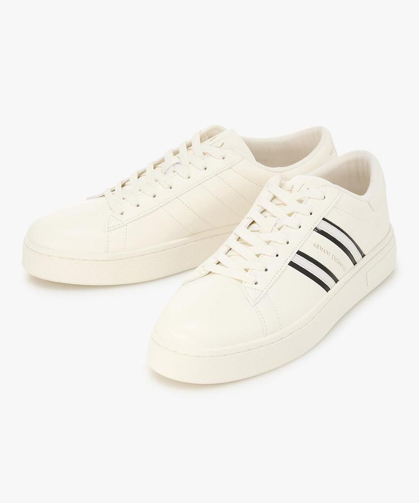 Armani Exchange Men'S Diagonal Logo Sneakers _Off White_A416175001