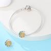 New Stylecopper Sunflower And Rose Charm Beads Suitable For Original Pan Women'S Bracelet Di Souvenir Customization