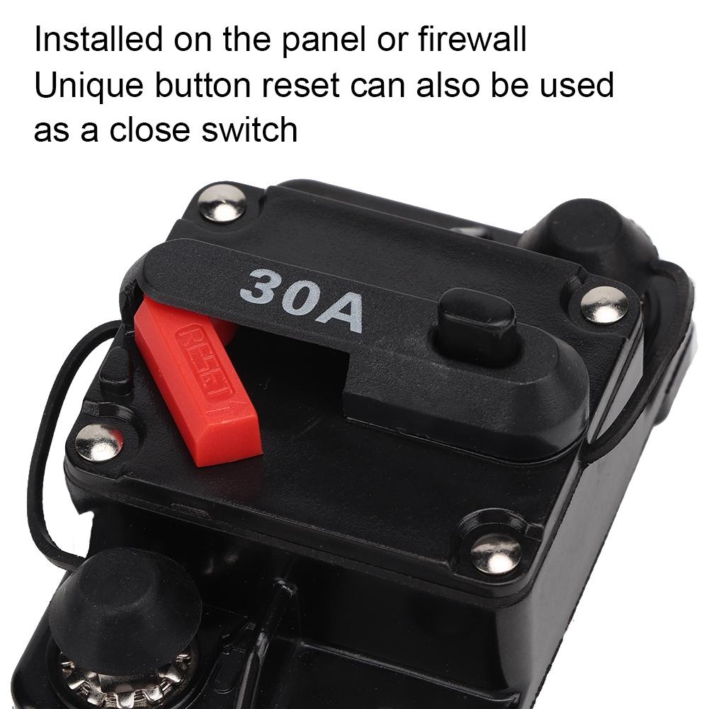 12V 30A 40A 60A Car Stereo Audio Resettable Inline Circuit Breaker Self recovery Fuse