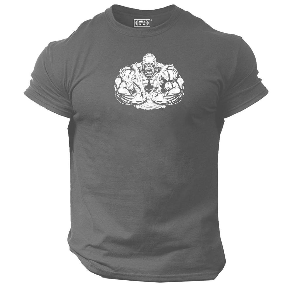 Gorilla Bodybuilding T Shirt Gym Clothing Training Workout Boxing Exercise Top