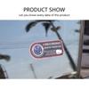 Vehicle Surveillance Decal Alert System Car Sticker with Remote Mobile Monitoring Simple Installs for Enhances Security
