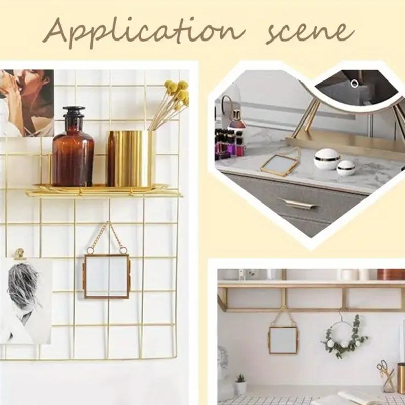 WTEMPO Vintage Mini Hänge-Fotorahmen Doppelglas-Display Elegantes Faltbares Scharnierdesign für Gepresste Blume Bild Charmante Heim-Wanddekorationen,