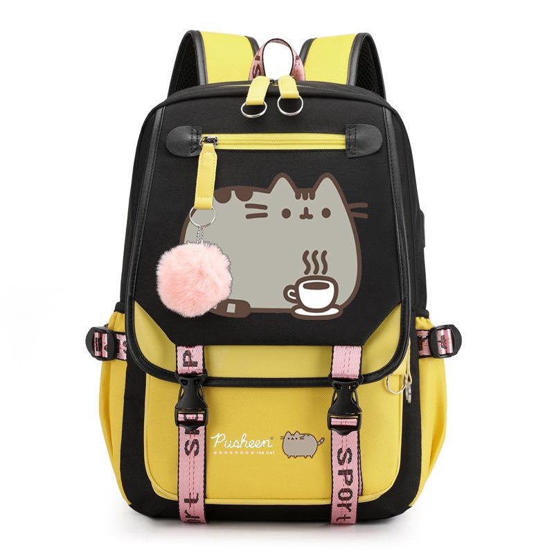 Cartoon Cute Printed School Bag Outdoor Travel Oxford Cloth Backpack