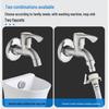 304 Stainless Steel Quick-Open Washing Machine Faucet