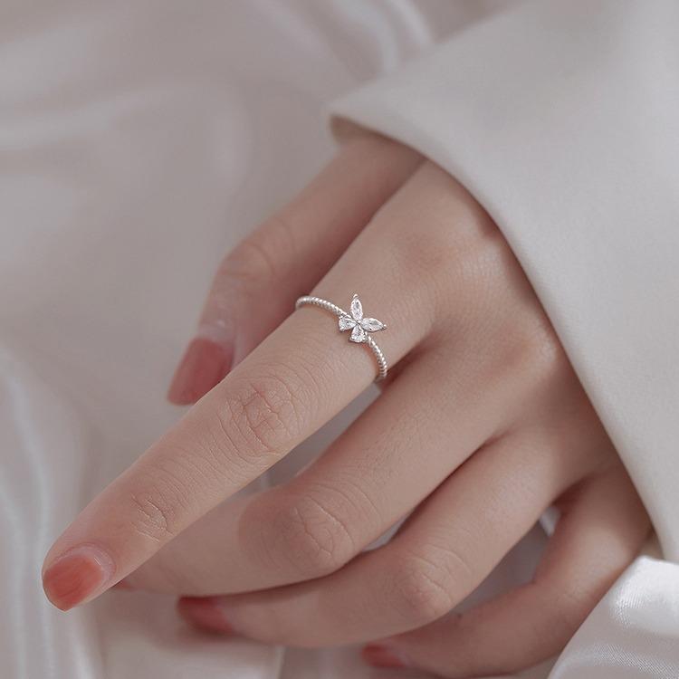 Female Summer Niche Cold Wind Butterfly Ring